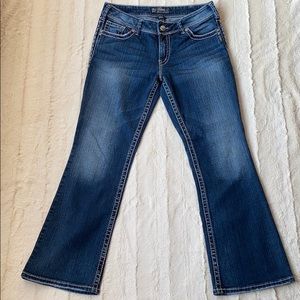 Silver brand Jeans with contrast stitching